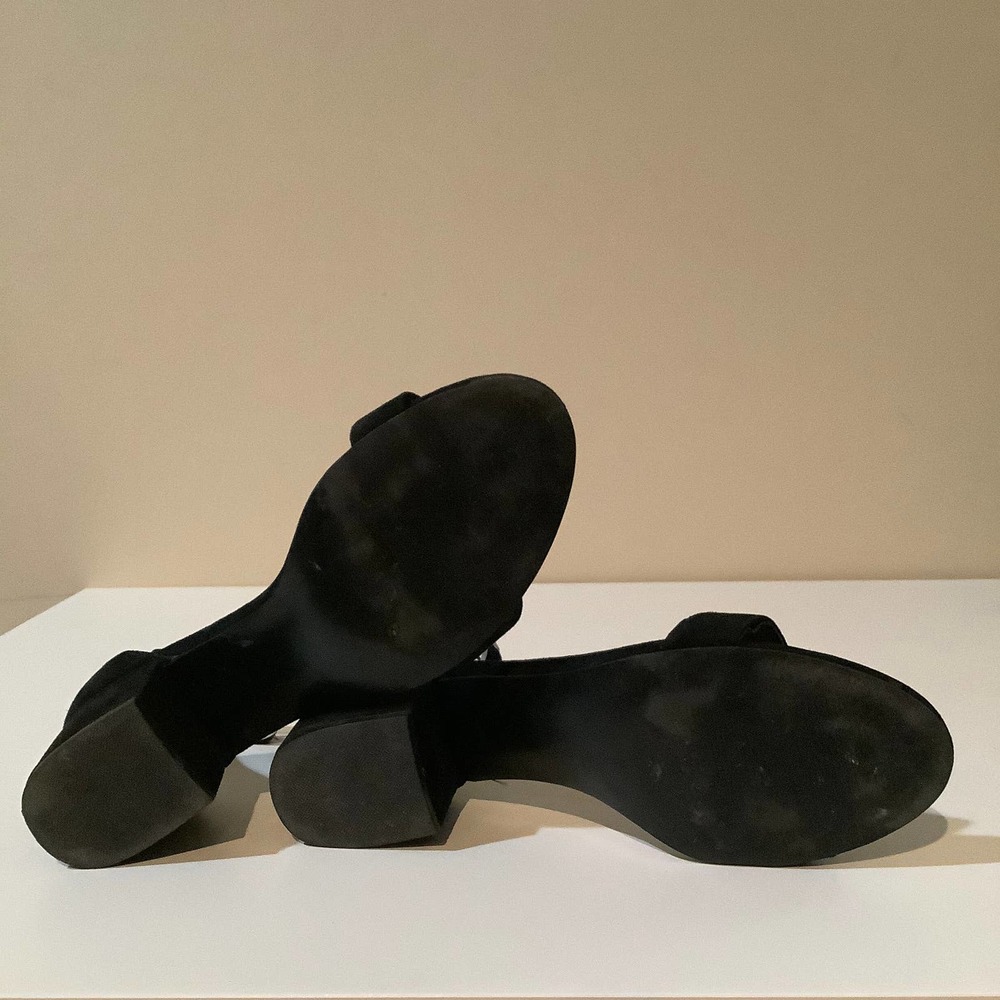 Steve Madden ireene black suede chunky heel sandal - Picture 6 of 6